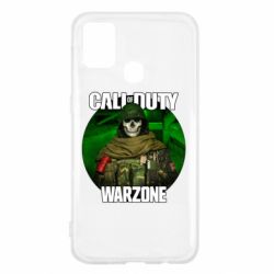 Чехол для Samsung M31 Call of duty Warzone ghost green background - PrintSalon