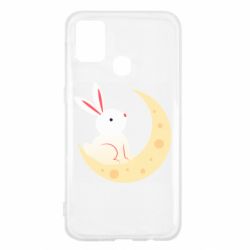 Чехол для Samsung M31 Cute rabbit on the moon - PrintSalon