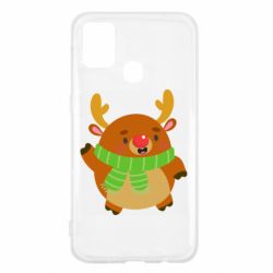 Чехол для Samsung M31 Deer in a scarf - PrintSalon
