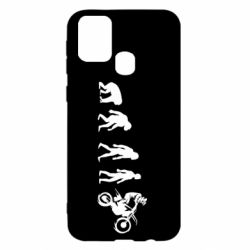 Чехол для Samsung M31 Эволюция мотоциклиста - PrintSalon