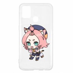Чехол для Samsung M31 Genshin Impact chibi Diona - PrintSalon
