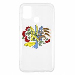 Чохол для Samsung M31 Герб колоски і калина - PrintSalon