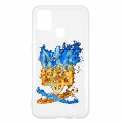Чехол для Samsung M31 Горящий гербу Украины - PrintSalon