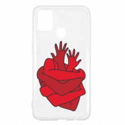 Чехол для Samsung M31 Heart out of hands - PrintSalon