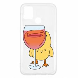 Чехол для Samsung M31 Качка і келих вина - PrintSalon