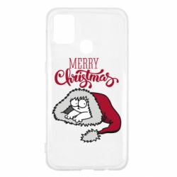 Чехол для Samsung M31 Кот саймона рождество - PrintSalon