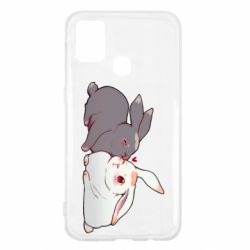 Чехол для Samsung M31 Кролики Вэй и Лань - PrintSalon