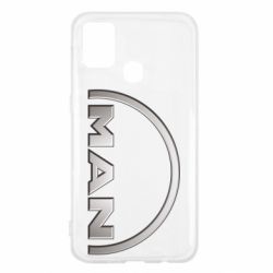 Чехол для Samsung M31 Man metallic logo - PrintSalon