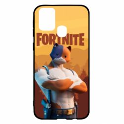 Чехол для Samsung M31 Meowscles and logo - PrintSalon