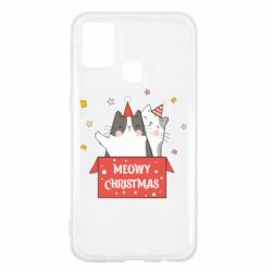 Чехол для Samsung M31 Meowy Christmas ( present box ) - PrintSalon