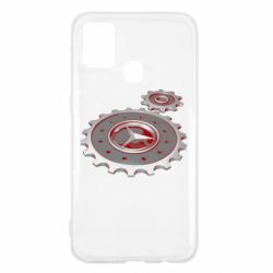 Чехол для Samsung M31 Mercedes logo механизм - PrintSalon