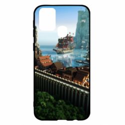 Чехол для Samsung M31 Minecraft beautiful town - PrintSalon