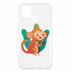 Чехол для Samsung M31 Monkey. Fuck You - PrintSalon