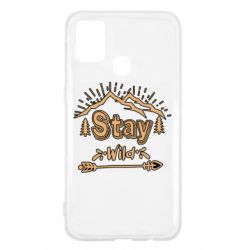 Чехол для Samsung M31 Mountains - Stay Wild - PrintSalon