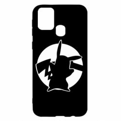 Чехол для Samsung M31 Pikachu silhouette - PrintSalon