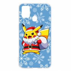 Чохол для Samsung M31 Santa Claus Pikachu - PrintSalon