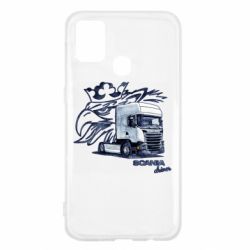 Чехол для Samsung M31 Scania watercolor art - PrintSalon