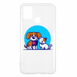Чехол для Samsung M31 Собачка и котик - PrintSalon