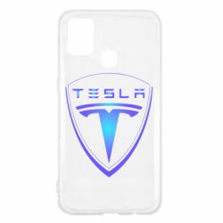 Чехол для Samsung M31 Tesla logo gradient - PrintSalon