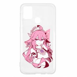 Чехол для Samsung M31 Yae Miko portrait - PrintSalon