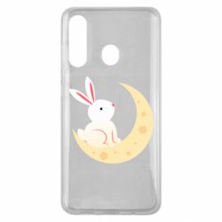 Чехол для Samsung M40 Cute rabbit on the moon - PrintSalon