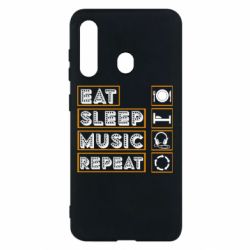 Чехол для Samsung M40 Eat sleep dj repeat. - PrintSalon