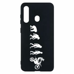 Чехол для Samsung M40 Эволюция мотоциклиста - PrintSalon