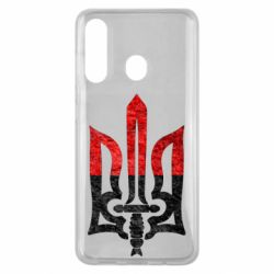 Чехол для Samsung M40 Герб Украины красно-черный - PrintSalon