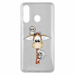 Чехол для Samsung M40 Giraffe Owl and Mouse - PrintSalon