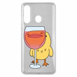 Чехол для Samsung M40 Качка і келих вина - PrintSalon