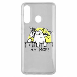 Чехол для Samsung M40 Кот Саймона, хочу на море - PrintSalon