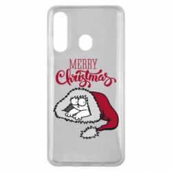 Чехол для Samsung M40 Кот саймона рождество - PrintSalon
