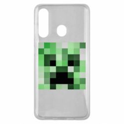 Чехол для Samsung M40 Minecraft minimalist Creeper - PrintSalon