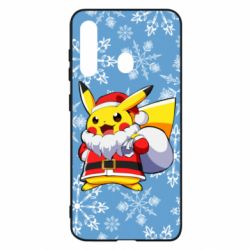 Чохол для Samsung M40 Santa Claus Pikachu - PrintSalon