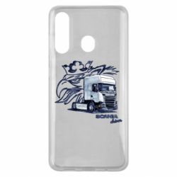 Чехол для Samsung M40 Scania watercolor art - PrintSalon