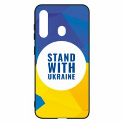 Чохол для Samsung M40 Stand with UKRAINE geometric - PrintSalon