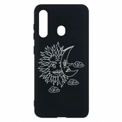 Чехол для Samsung M40 Sun and Moon faces - PrintSalon