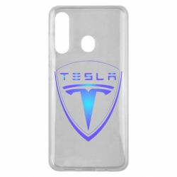 Чехол для Samsung M40 Tesla logo gradient - PrintSalon