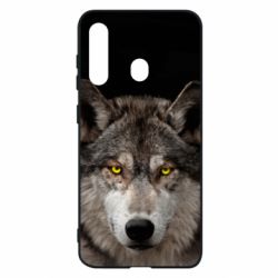 Чохол для Samsung M40 Wolf with yellow eyes - PrintSalon