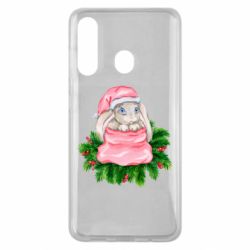 Чехол для Samsung M40 Заяц Новогодний - PrintSalon