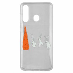 Чехол для Samsung M40 Зайцы возле морковки - PrintSalon
