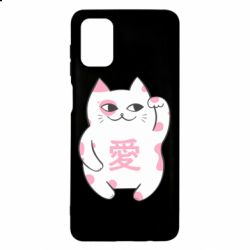 Чехол для Samsung M51 Cat and hieroglyphs - PrintSalon