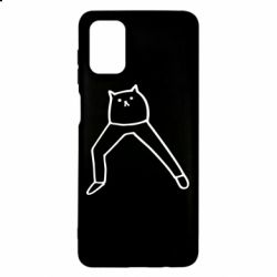 Чехол для Samsung M51 Cat in pants - PrintSalon