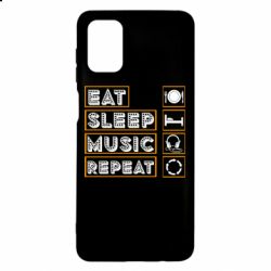 Чехол для Samsung M51 Eat sleep dj repeat. - PrintSalon