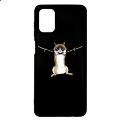 Чехол для Samsung M51 Grumpy Cat On The Rope - PrintSalon