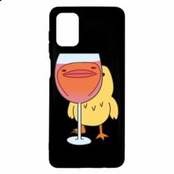 Чехол для Samsung M51 Качка і келих вина - PrintSalon