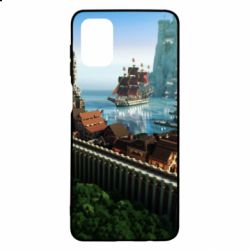 Чехол для Samsung M51 Minecraft beautiful town - PrintSalon