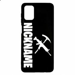 Чехол для Samsung M51 Nickname fortnite weapons - PrintSalon