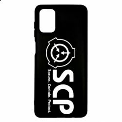 Чохол для Samsung M51 SCP logo text - PrintSalon