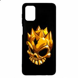 Чехол для Samsung M51 Standoff - Gold Skull - PrintSalon